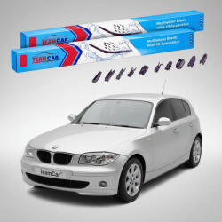 TeamCar Ștergătoare BMW Seria 1 Hatchback 5UȘI (E87) 2003-2007 | Set Față Flat Premium - TeamCar® (TC-E87NF-500500FLP)