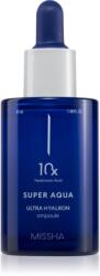 Missha Super Aqua 10x Ultra Hyalron Ampoule intenzíven hidratáló arcszérum nyugtató hatással 47 ml