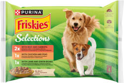 Friskies Purina Friskies Selections aszpikos válogatás nedves kutyaeledel 4 x 85 g