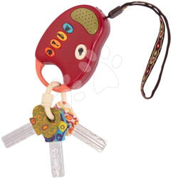 Bam Bam Toys Kľúče k autu FunKeys B-Toys so zvukmi a svetlom červené od 6 mes BTBX1204Z (BTBX1204Z)