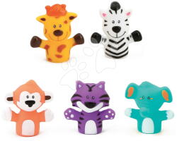Ludi Păpuși pentru degete Animale din junglă Finger Puppets Savannah Ludi 5 păpuși de degete de la 10 luni (LU30074)