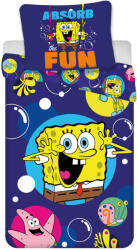  SpongyaBob Fun gyerek, ovis ágyneműhuzat 100×135cm, 40×60 cm (BRM019515) - aprotalpak