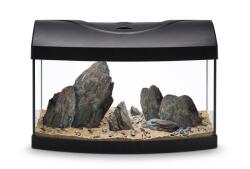 Diversa Acvariu STARTUP 40 LED ROTUNJIT NEGRU + Storm Hour River Kit