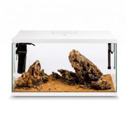 AQUAEL Acvariu LEDDY PLUS 60 D&N ALB + Dragon Whisper River Kit