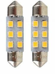 m-tech Szofita C5W 36 mm 6xSMD2835 SMD fehér színű (pár) (72LB028W)