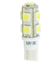 m-tech M-Tech, Led izzó, T10, 9xSMD5050, Fehér, 12V, 2db