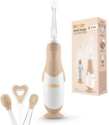 Neno Neno, Denti, periuta de dinti electrica pentru copii, bej, 3-36 luni