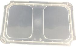 Eurobox-System Eurobox-rendszer Tauro dobozfedél 1/4-es hosszirányú betétdobozokhoz átlátszó (28180-000)