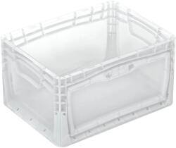 Eurobox-System Eurobox-rendszer Tauro lenyíló falú doboz 40 cm x 30 cm x 22 cm átlátszó (403022VLKL-000)