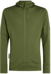icebreaker Merino 260 Quantum LS Zip Hoodie Sphagnum Férfi-melegítőfelső L