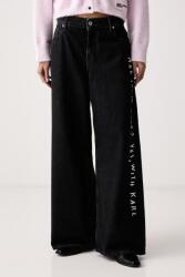 Karl Lagerfeld Jeans blugi wide leg pentru femei x Pietro Terzini 9BY2-SJDZ8L_99J (B4W10111)