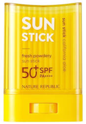 Nature Republic California Aloe Fresh Powdery Sun Stick SPF50+ - Stick Matifiant cu Protecție Solară 24g