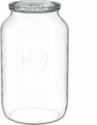 Weck Befőttesüveg üvegtetővel 3 l, egyenes