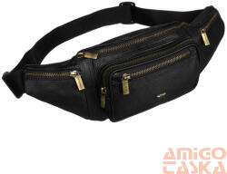 Peterson Férfi Bőr Ővtáska Ptn 2506-Ndm-4956 Black - Fekete (PTN 2506-NDM-4956 B)