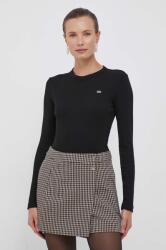 Lacoste hosszúujjú női pamut - fekete 42 - answear - 32 990 Ft