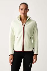 Jack Wolfskin cipzáras melegítőfelső női polár Lite Curl - zöld XS