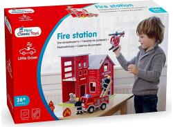 New Classic Toys Fa tűzoltóállomás játékszett (11020) (110208)