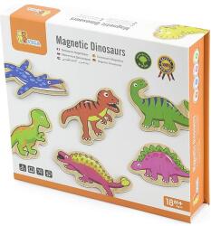 Viga Toys Fa mágneses dinoszauruszok 20 db-os(50289) (50289)