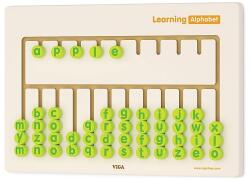 Viga Toys Fa ábécés készségfejlesztő falitábla (506742) (506742)