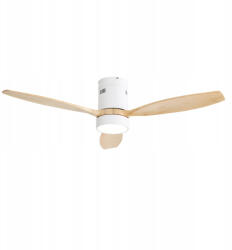EXTRALINK Nature Flow 52 Smart WiFi mennyezeti ventilátor fából készült lapátokkal, alkalmazásvezérléssel, 132 cm (EX.99441)