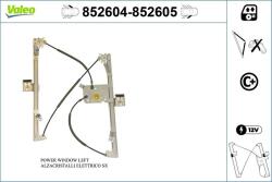 VALEO Mecanism actionare geam VALEO 852604 (852604)