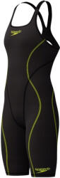 Speedo fastskin hyperspark open back black/yellow s - uk32