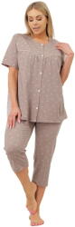 Italian Fashion pijama damă MADURA mânecă scurtă, pantaloni 3/4, imprimeu: XL (AAF-KPZ-MADU-K3DR XL)