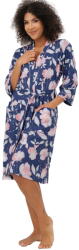 Italian Fashion halat damă ARDIZJA mânecă 3/4, imprimeu: L (AAF-KKS-ARDI-3-DR L)