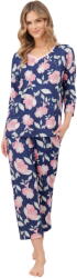 Italian Fashion pijama damă ENTINA mânecă 3/4, pantaloni 7/8, imprimeu: XL (AAF-KPZ-ENTI-37DR XL)