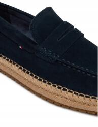 Tommy Hilfiger Eredeti Espadrilles Papucs Bőr Sötétkék 46