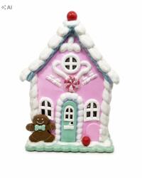 Home Accents Karácsonyi LED-es pasztell cukorka házikó - Karácsonyi dekoráció (3217683)