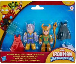 Hasbro Marvel Omul de Fier și prietenii săi minunați - set Hammer &, Havoc cu Thor și Loki - Hasbro (G2022/G3118) Figurina