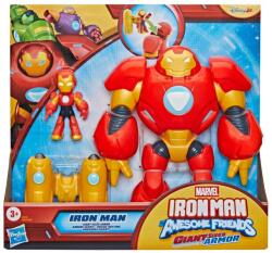 Hasbro Marvel Omul de Fier și prietenii săi minunați - Set de joacă Omul de Fier în armură uriașă - Hasbro (G2024/G3218) Figurina