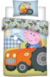  Peppa malac George's Tractor gyerek, ovis ágyneműhuzat 100×135cm, 40×60 cm (BRM000988) - ostore