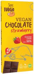 Super Fudgio Ciocolata cu capsuni, bio, 80g, Super Fudgio (5903205740908)