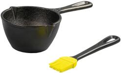 LODGE Tigaie inalta rotunda din fonta pentru sos cu pensula de silicon Lodge 7 cm L-MPB21 (2137)