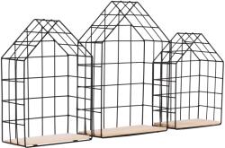  Set de 3 rafturi, natural/negru, azuri (UE-0000233720) Raft
