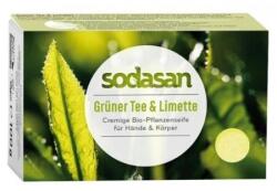 sodasan Sapun crema cu ceai verde si lime ecologic 100g Sodasan (4019886190152)
