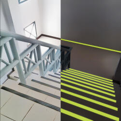 Handy Banda adeziva antiderapanta fosforescenta 5 m x 25 mm, banda siguranta trepte si rampe, vizibila in intuneric (GLB_11087D)