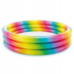 Intex Piscina gonflabila multicolor pentru copii, Intex 58439 Rainbow, 330 Litri, 147 x 33 CM (91320)