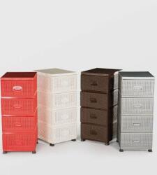 Sterk Dulap 4 Sertare Ratan, Sterk, 91x 37.5 X 46, Diverse Culori (74636) Garderoba