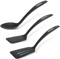 Baker's Secret Set ustensile bucatarie Baker's Secret 3 piese 34 cm, lingura si spatule rezistente la caldura pentru tigai antiaderente (GLB_BS41140) Tacam