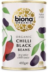 biona Fasole neagra in sos chilli la conserva bio 410g Biona (5032722315075)
