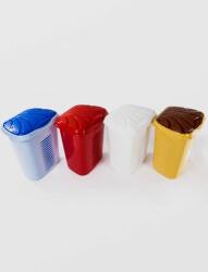 Sterk Cos de Rufe cu capac OVAL 45cm X 38cm X 51cm, plastic Sterk, diverse culori (1650)