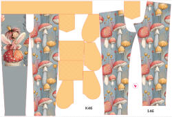 Takoy Szabásmintás panel bővített softshell nadrág Ivy tündér 146