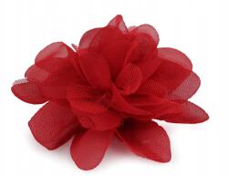 Stoklasa Chiffon virág piros Ø9 cm, 4 db (750176_271758_75015)
