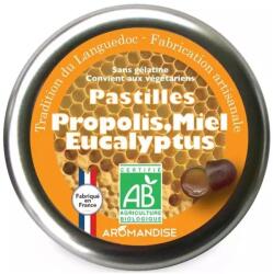 Aromandise Bomboane artizanale cu propolis, miere si eucalipt bio 45g Aromandise (3560468791232)