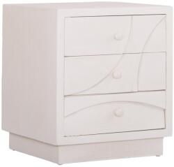 Noptiera Santorini, MDF, 3 sertare, alba, 48x38x55.5 cm (UE-HM18047)