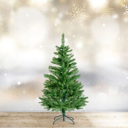  Brad artificial 120 cm, PVC, verde inchis, suport metal, montare usoara, aspect natural (GLB_56486C)