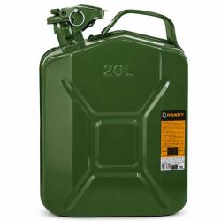 Handy Canistra metalica pentru combustibil, 20L, otel carbon, grosime 0, 6 mm, maner transport (GLB_10886-20)